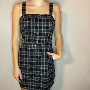 Flannel Button Dress